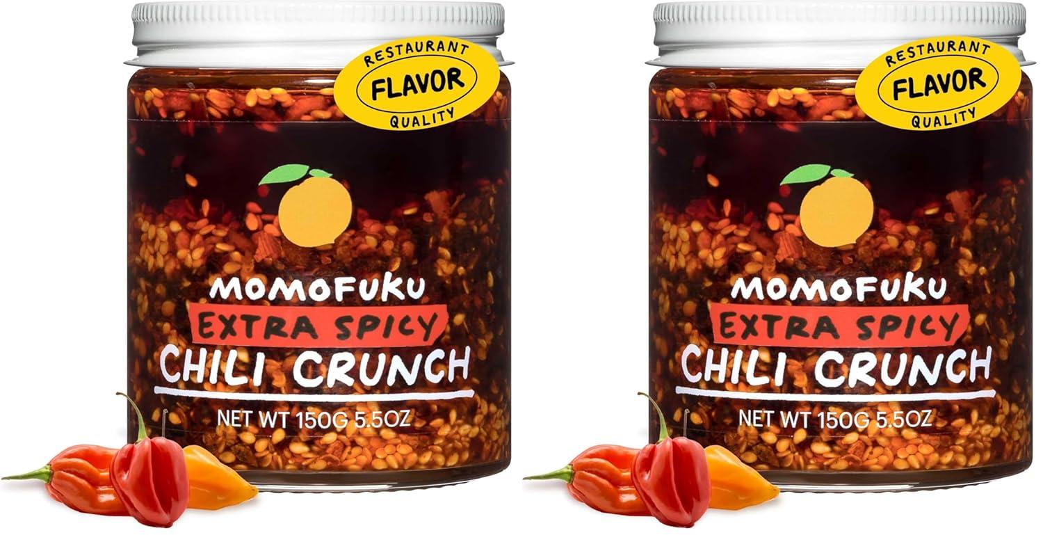 image:imageMomofuku Extra Spicy Chili Crunch by David Chang 55 Ounces Oil with Crunchy Garlic and Shallots Crisp for Cooking as Sauce or Topping 1 PackExtra Spicy Chili Crunch