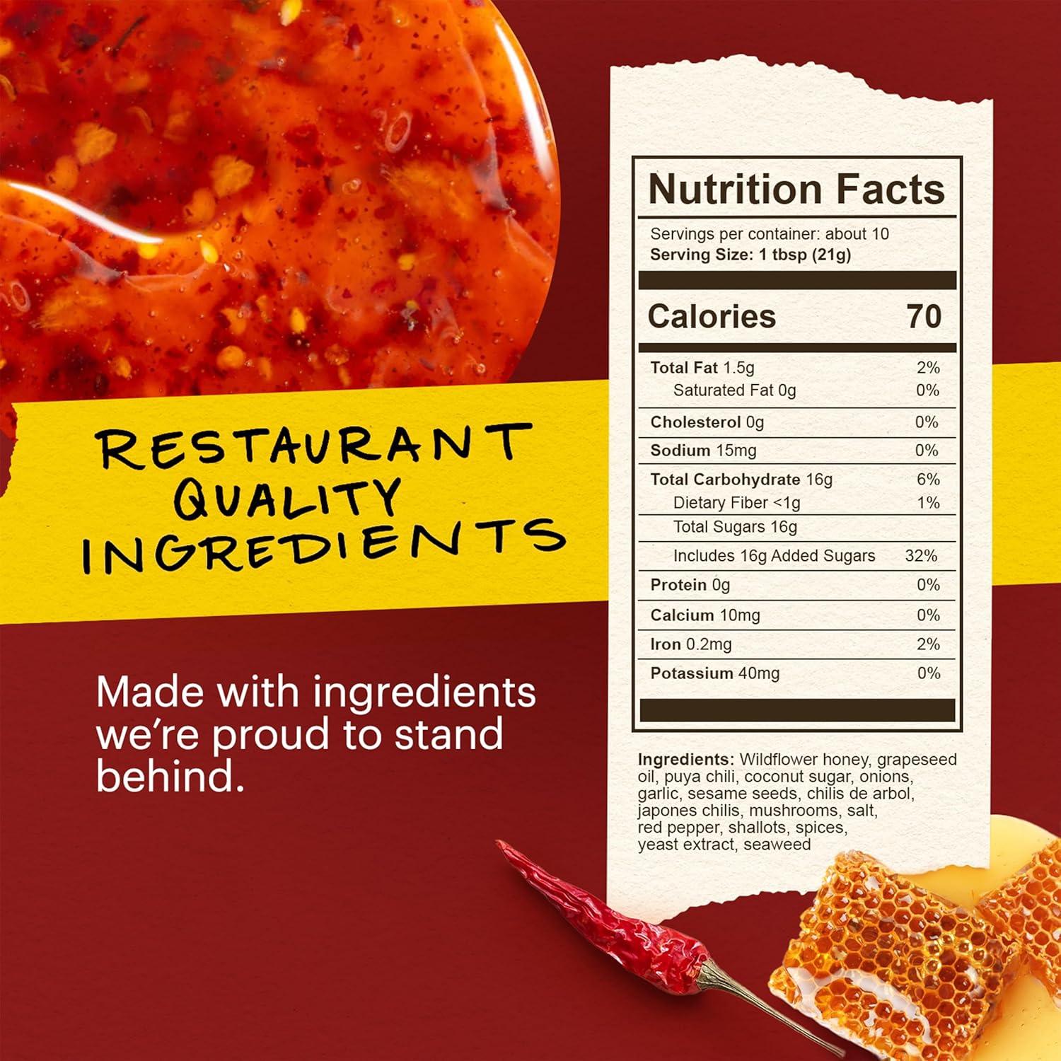 image:imageMomofuku Extra Spicy Chili Crunch by David Chang 55 Ounces Oil with Crunchy Garlic and Shallots Crisp for Cooking as Sauce or Topping 1 PackHot Honey Chili Crunch