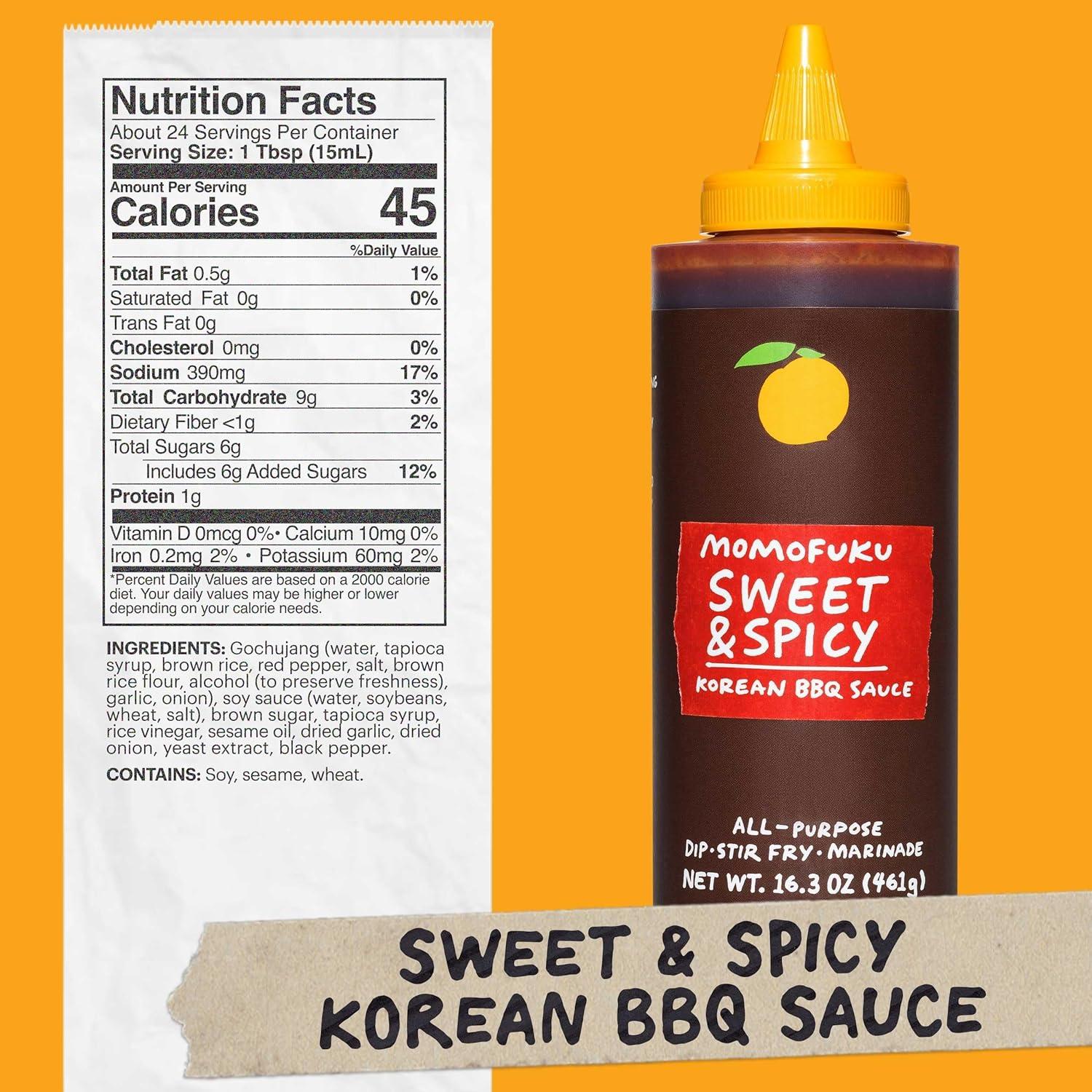 image:imageMomofuku Sweet amp Savory Korean BBQ Sauce with Soy Sauce Fresh Ginger amp Pear for Stir Fry Barbecue and Marinade Galbi Style with Smoky SavorySweet FlavorSweet Spicy BBQ Sauce