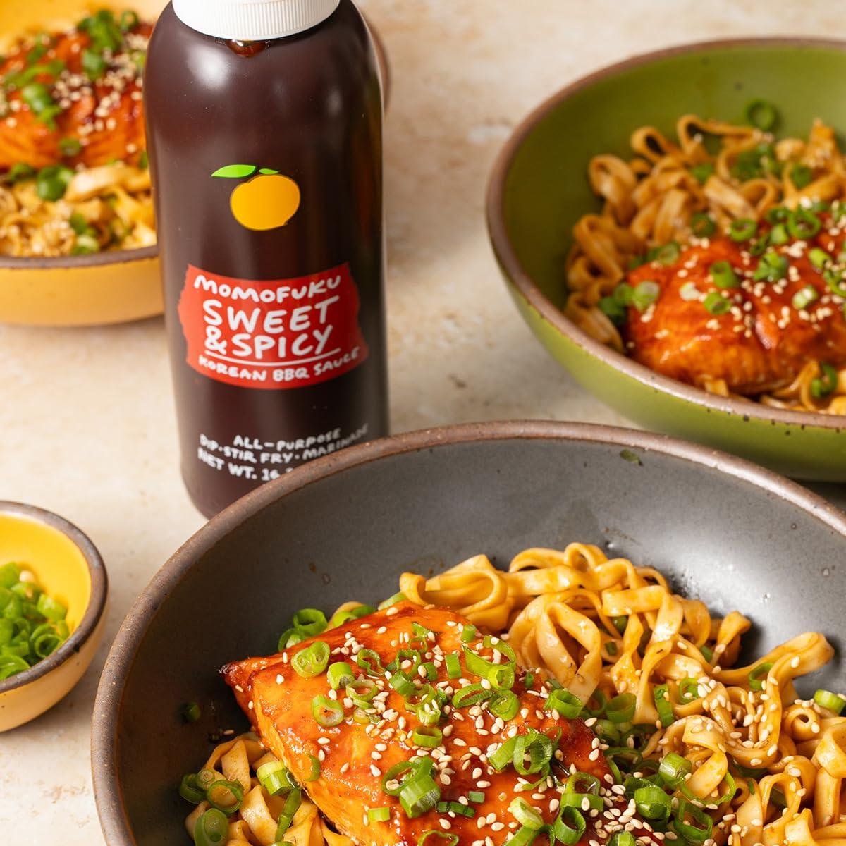 image:imageMomofuku Sweet amp Savory Korean BBQ Sauce with Soy Sauce Fresh Ginger amp Pear for Stir Fry Barbecue and Marinade Galbi Style with Smoky SavorySweet FlavorSweet Spicy BBQ Sauce