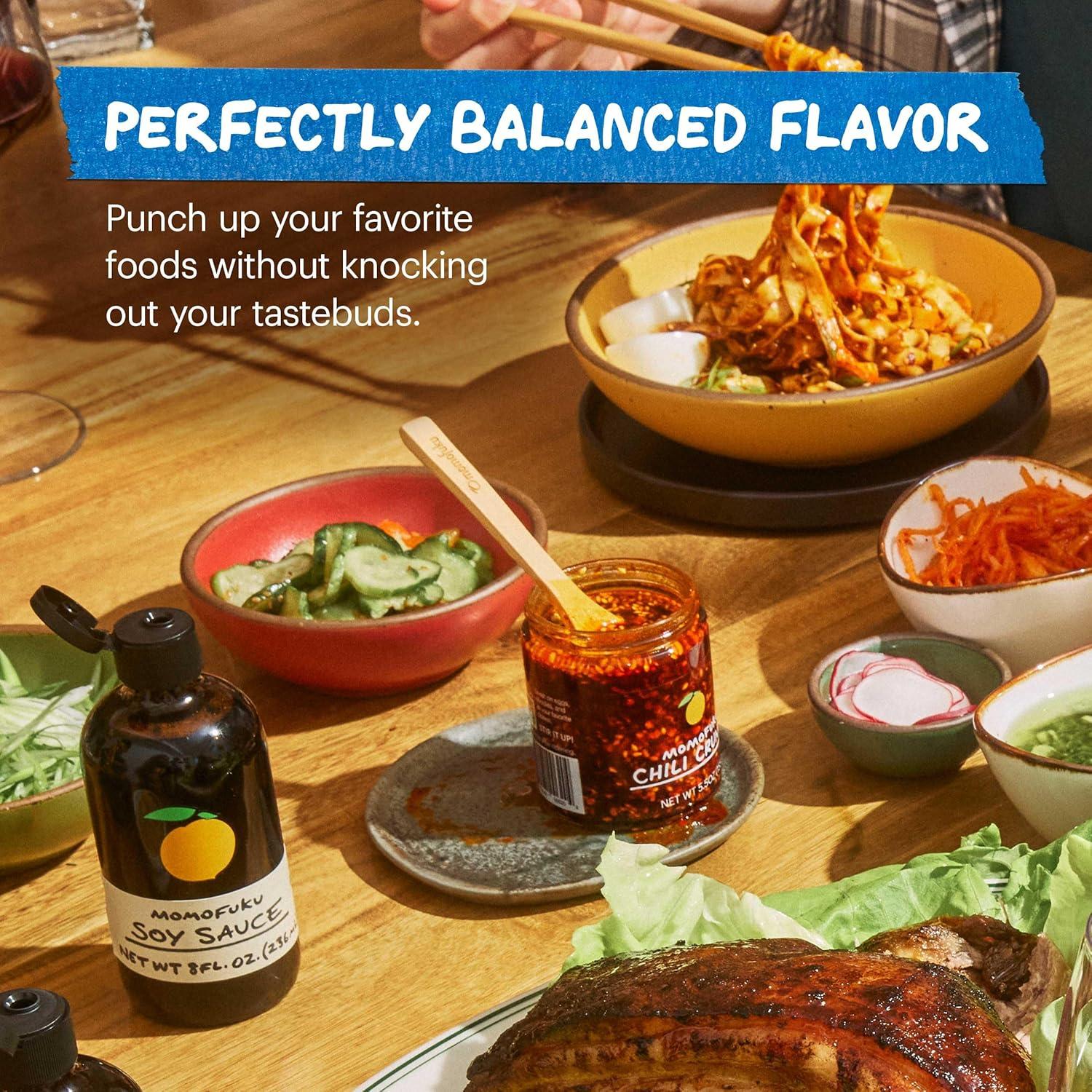 image:imageMomofuku Umami Essentials Starter Pack by David Chang Original Chili Crunch Soy Sauce and Savory Salt Chef Made for Easy at Home Cooking Extra Umami Boost