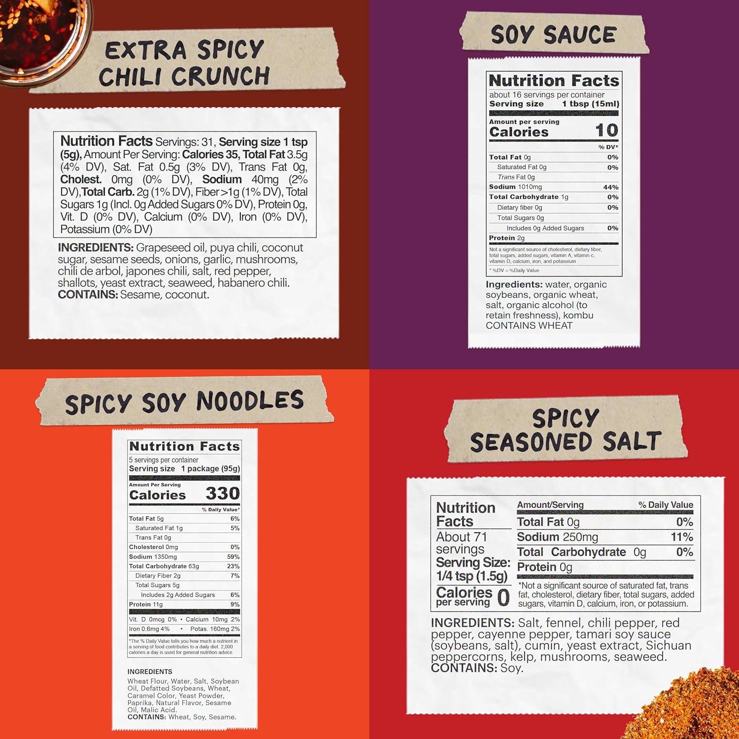 image:imageSpicy Momofuku Starter Pack by David Chang with Extra Chili Crunch Ramen Soy Sauce amp Salt Seasoning Gifts for FoodiesSpicy Starter Pack