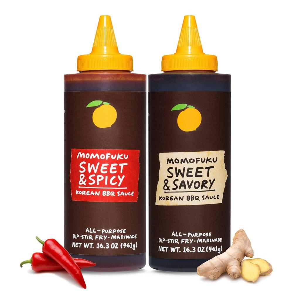 image:imageMomofuku Sweet amp Savory Korean BBQ Sauce with Soy Sauce Fresh Ginger amp Pear for Stir Fry Barbecue and Marinade Galbi Style with Smoky SavorySweet FlavorKorean BBQ Sauce Duo