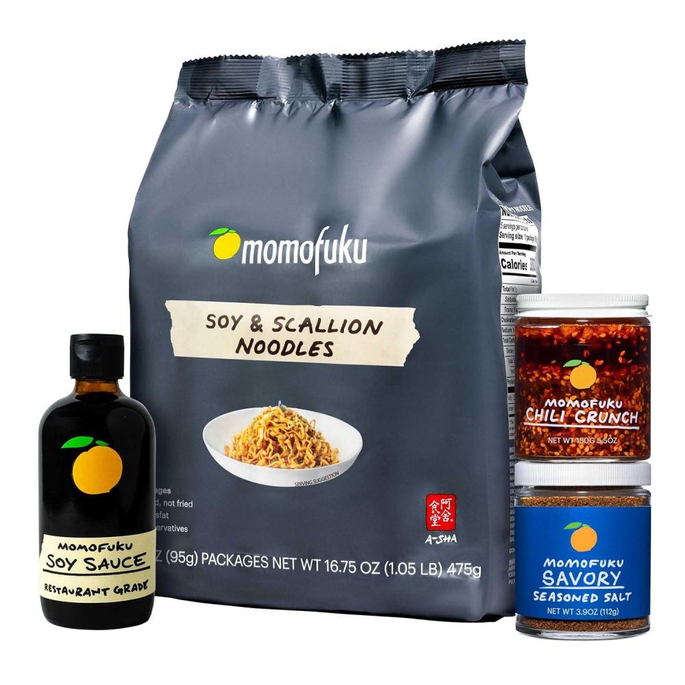 image:imageSpicy Momofuku Starter Pack by David Chang with Extra Chili Crunch Ramen Soy Sauce amp Salt Seasoning Gifts for FoodiesOriginal Starter Pack