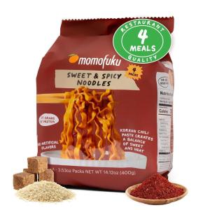 image:imageMomofuku Soy and Scallion Ramen Noodles by David Chang 4 Pack of Restaurant Quality AirDried Instant Noodles Now with More Sauce amp 10g of ProteinSweet  Spicy